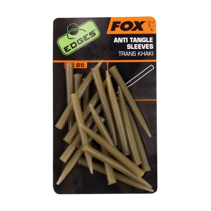 FOX Edges Anti Tangle Sleeves 25 бр. Trans Khaki CAC481 2
