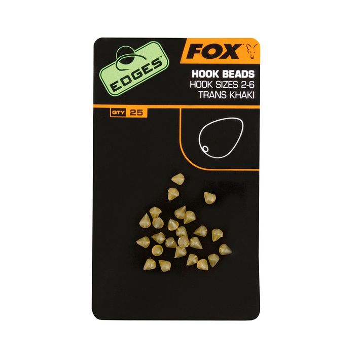 Шарански тапи Fox Edges Hook Bead 25 бр. зелени CAC483 2