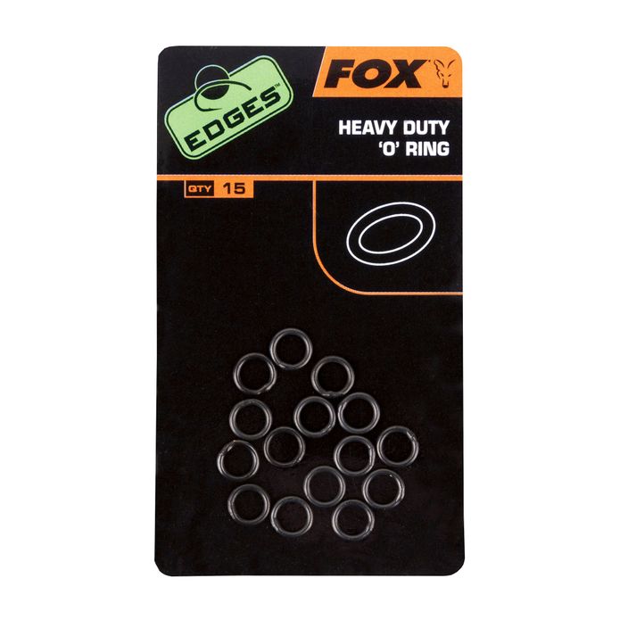 Fox Edges Heavy Duty O-пръстен за шаран 15 бр. черни CAC496 2