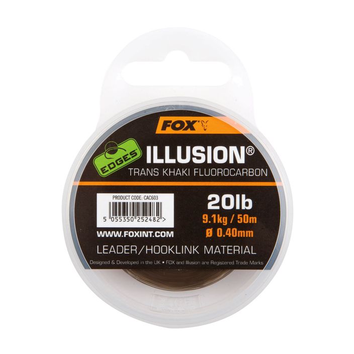 Влакно FOX Edges Flurocarbon Lead зелена CAC604 2