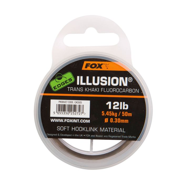 Жива вълна Флуорокарбон Fox Edges Illusion Soft Hooklink zielona CAC606 2