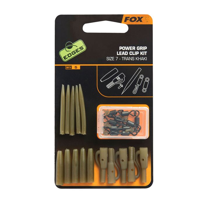 FOX Edges Surefit комплект щипки за олово 5 бр. Trans Khaki CAC638 2