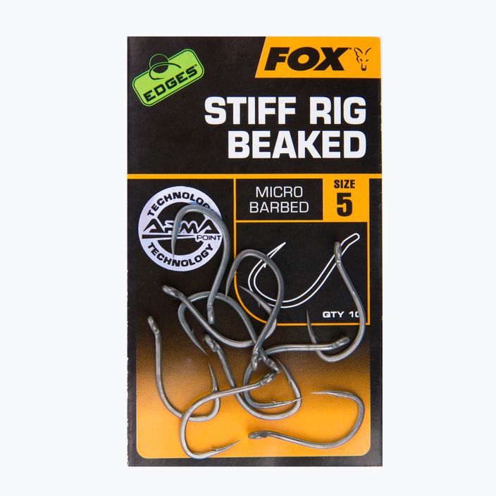 Haki karpiowe Fox Edges Armapoint Stiff Rig Beaked szare CHK169 2