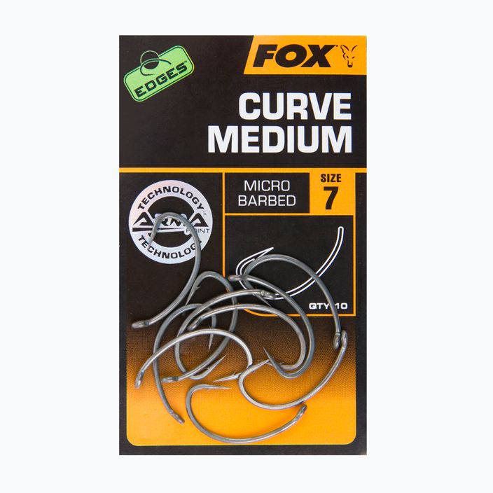 Haki karpiowe Fox Edges Armapoint Curve Shank Medium CHK203 2
