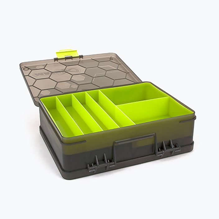 Двустранен органайзер за хранилки и кутии за въдици Matrix Black GBX001 3