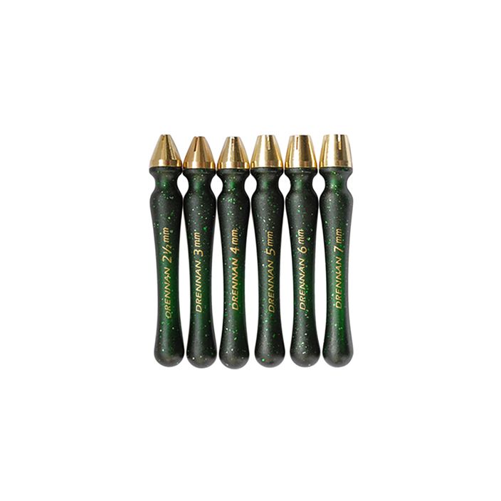 Drennan Месингови перфоратори с глава комплект от 6 бр. зелени TABP001 2