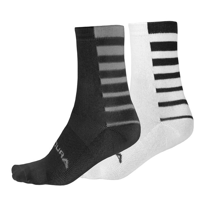 Мъжки чорапи за колоездене Endura Coolmax Stripe 2-pack black 2