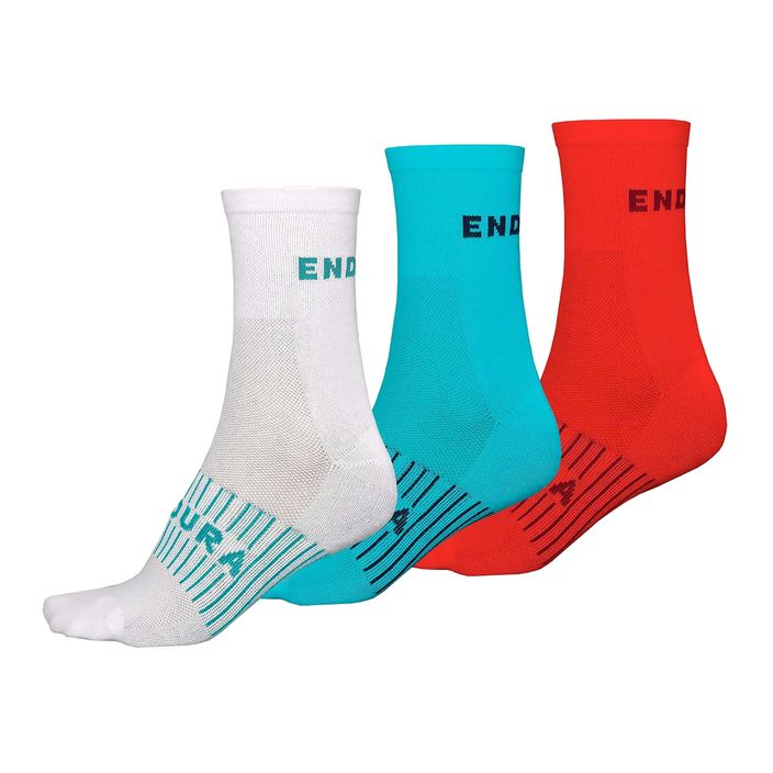 Endura Coolmax Race дамски чорапи за колоездене 3 пакета pacifiic blue 2