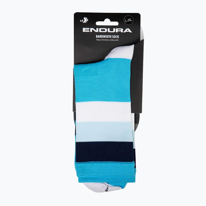 Мъжки чорапи за колоездене Endura Bandwidth hi-viz blue 5