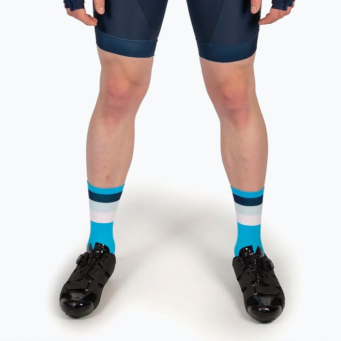 Мъжки чорапи за колоездене Endura Bandwidth hi-viz blue 6