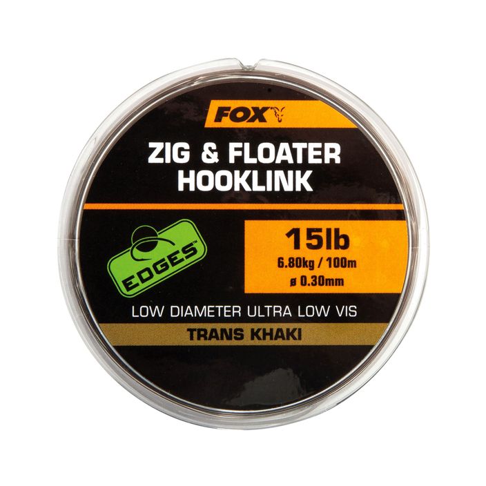 FOX Zig and Floater Hooklink 100 m кафяв CML169 2
