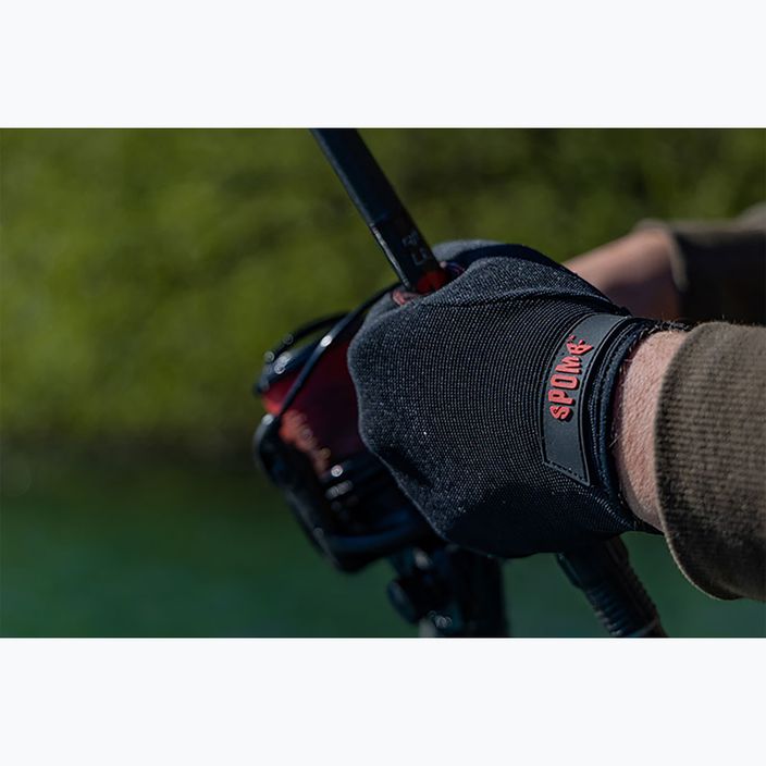 Черни риболовни ръкавици Spomb Pro 9