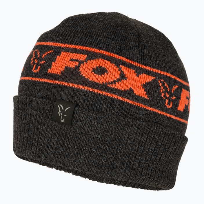 Зимна шапка Fox International Collection черна/оранжева 3