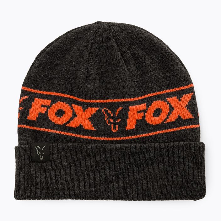 Зимна шапка Fox International Collection черна/оранжева 5