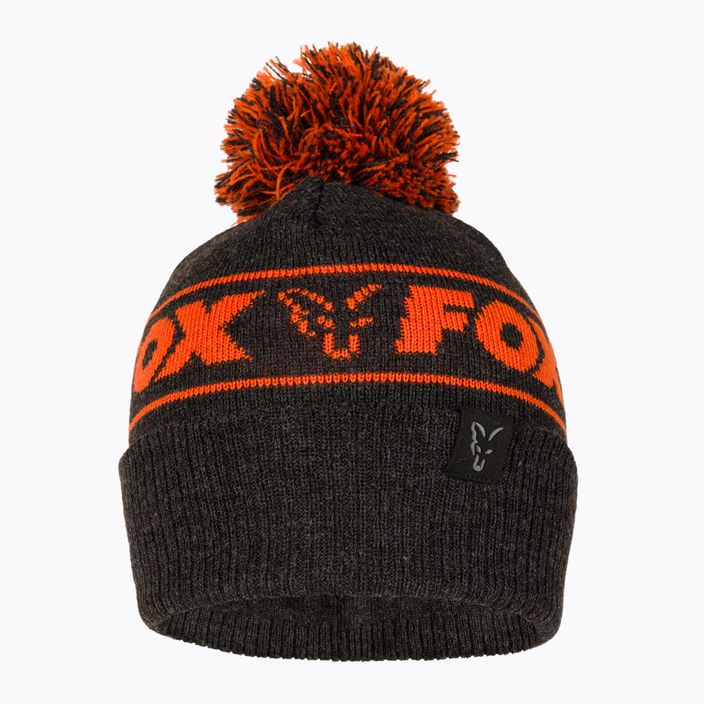 Зимна шапка Fox International Collection Booble черна/оранжева 2