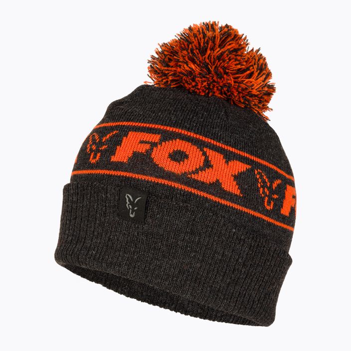 Зимна шапка Fox International Collection Booble черна/оранжева 3