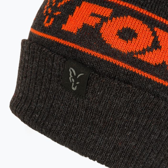 Зимна шапка Fox International Collection Booble черна/оранжева 4