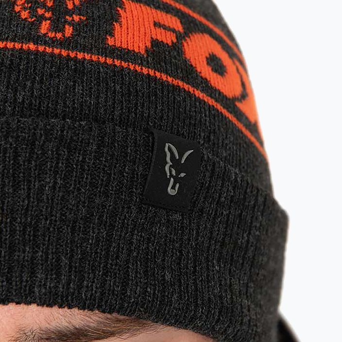 Зимна шапка Fox International Collection черна/оранжева 8