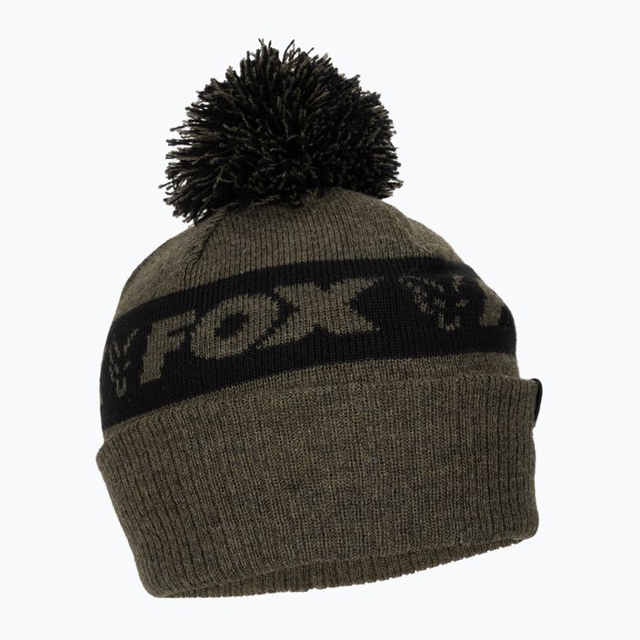 Зимна шапка Fox International Collection Bobble зелена/черна