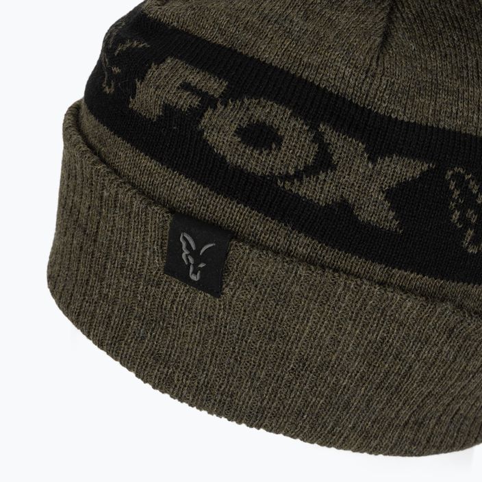 Зимна шапка Fox International Collection Bobble зелена/черна 4