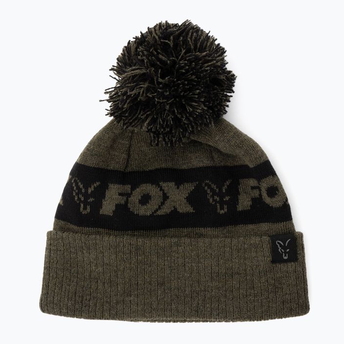 Зимна шапка Fox International Collection Bobble зелена/черна 5