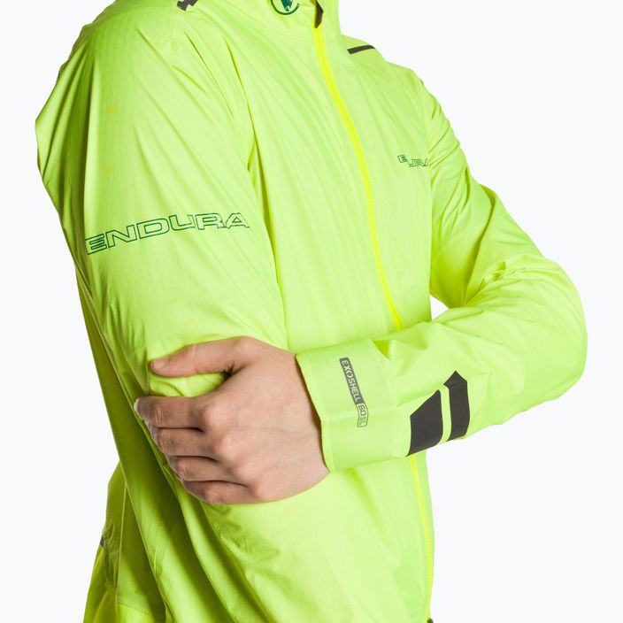 Мъжко яке за колоездене Endura Pro SL Waterproof hi-viz yellow 4