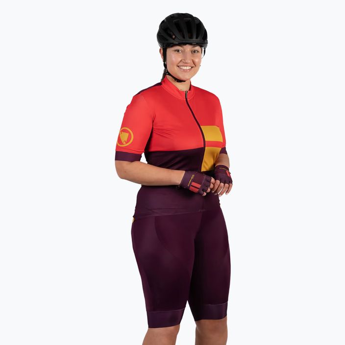 Дамски къси панталони за колоездене Endura FS260-Pro DS Bibshort aubergine 3