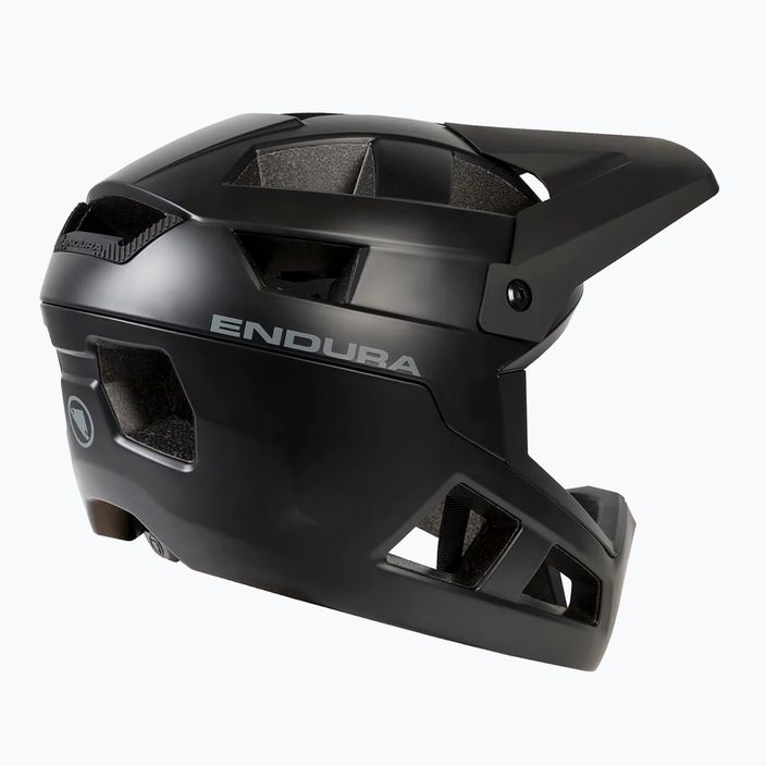 Каска за велосипед Endura Singletrack Full Face черна 4