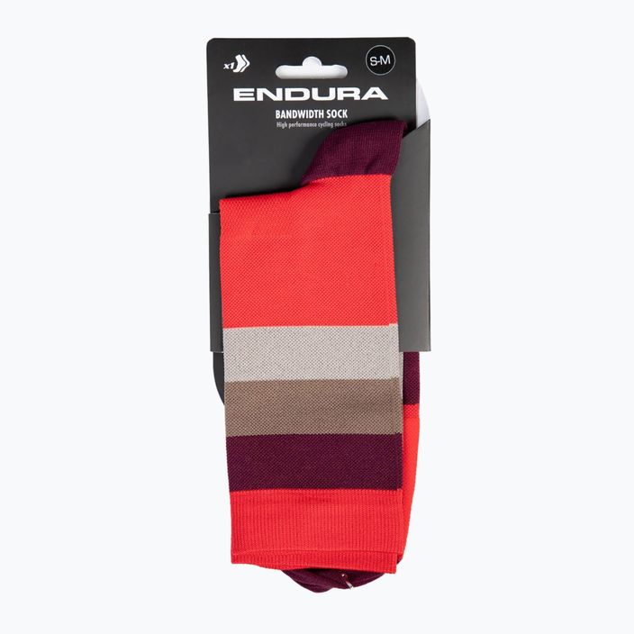 Мъжки чорапи за колоездене Endura Bandwidth pomegranate 5