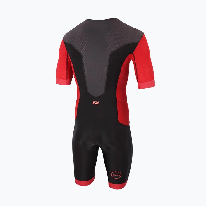 Мъжки костюм за триатлон Zone3 Aquaflo Fullzip black TS20MAQPS101 2