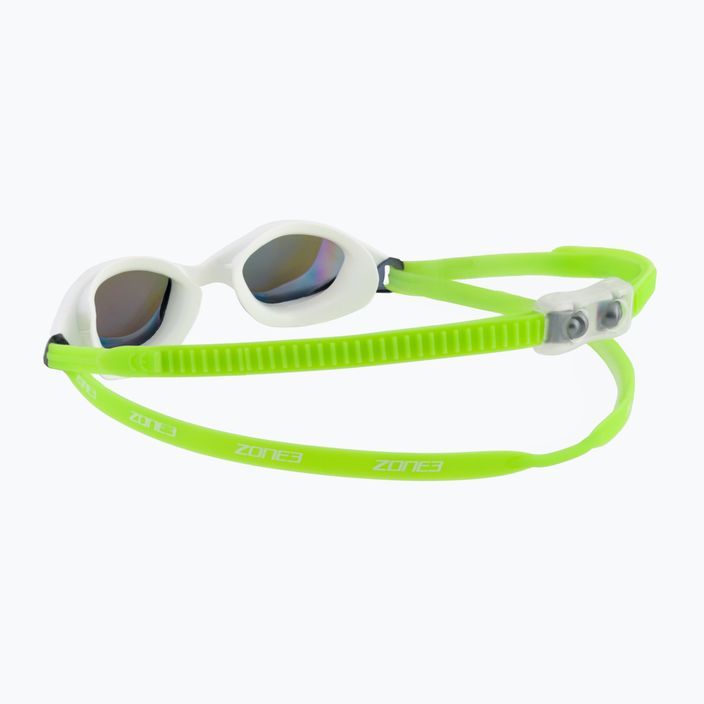 Очила за плуване Zone3 Aspect 117 бели и зелени SA20GOGAS117_OS 4