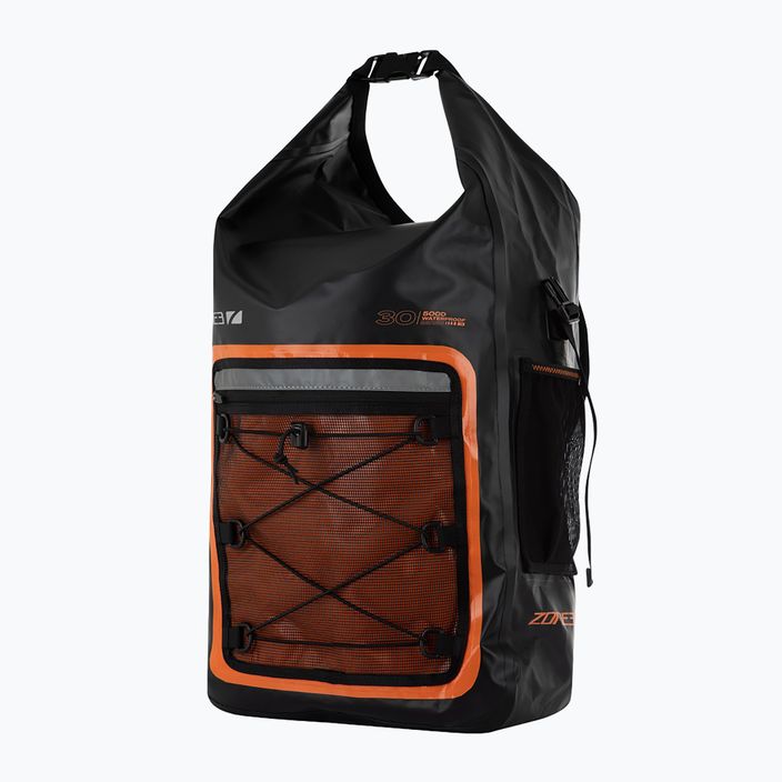 ZONE3 Суха чанта Водоустойчива 30 л оранжева/черна раница