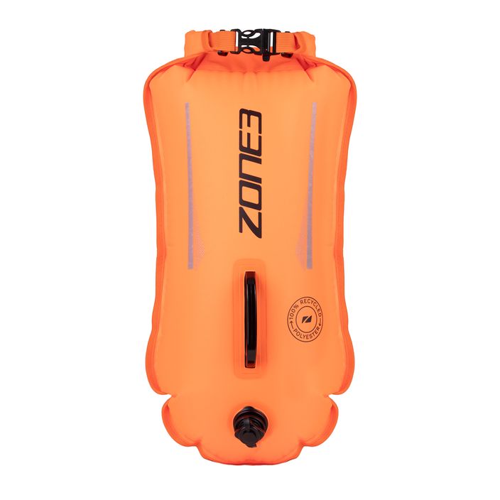 ZONE3 Безопасен буй/суха чанта Рециклиран 28 л оранжев с висока видимост 2
