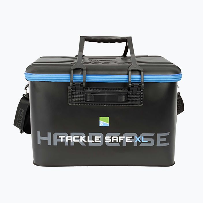 Preston Innovations Hardcase Tackle Safe черна/синя риболовна чанта