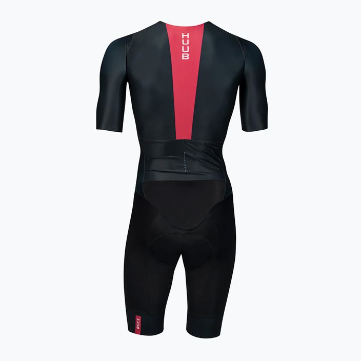 HUUB Strada Road Speed Suit Smooth Sleeve черен/червен мъжки костюм за колоездене 2