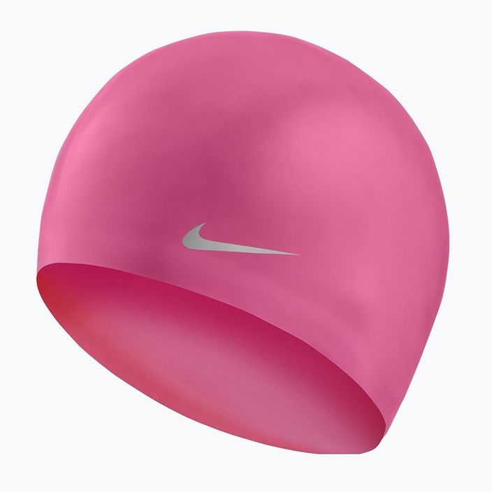Детска шапка за плуване Nike Solid Silicone розова TESS0106