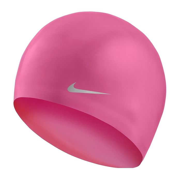 Детска шапка за плуване Nike Solid Silicone розова TESS0106 2
