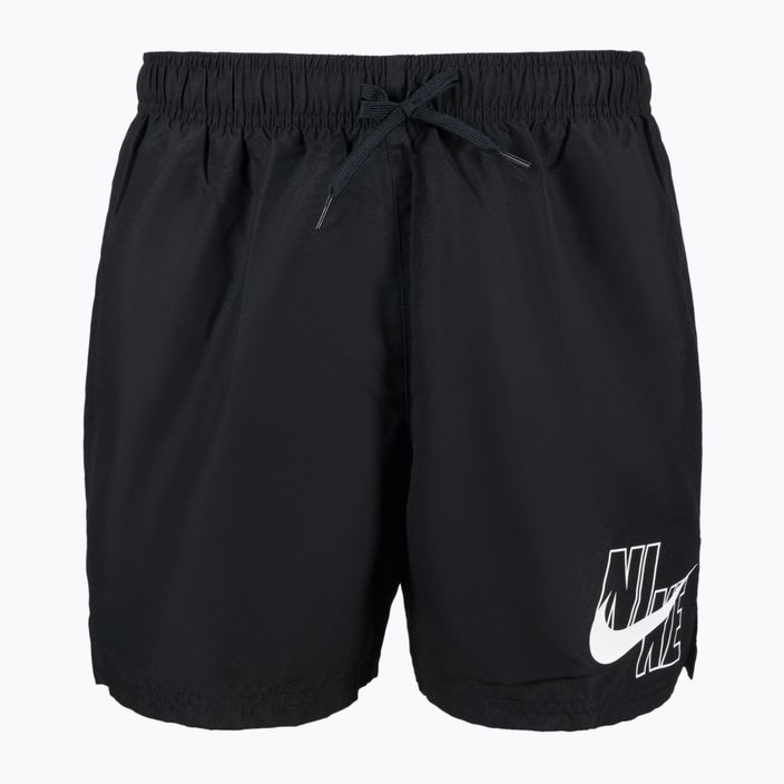 Мъжки къси панталони за плуване Nike Logo Solid 5" Volley black NESSA566-001