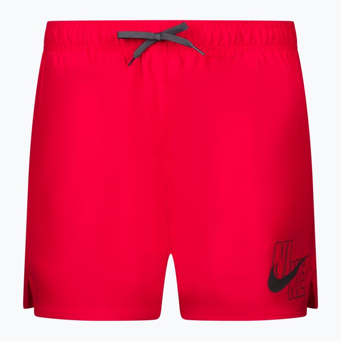 Мъжки къси панталони за плуване Nike Logo Solid 5" Volley червени NESSA566-614