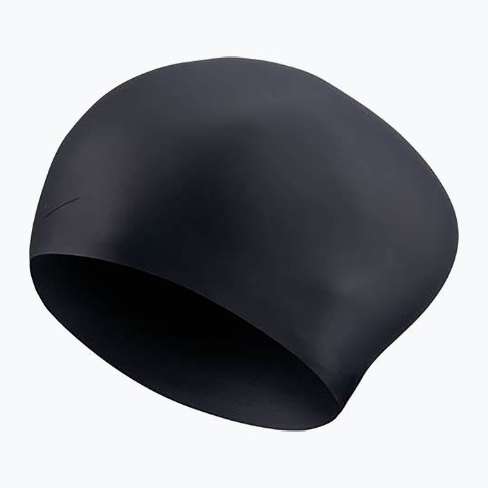 Nike Силиконова шапка за плуване с дълга коса черна NESSA198-001 4