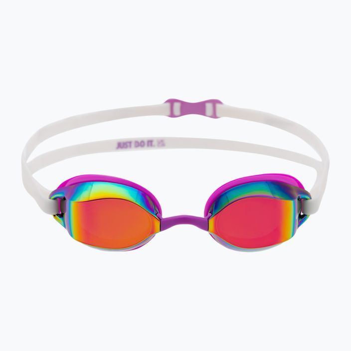 Nike LEGACY MIRROR лилави очила за плуване NESSA178 2