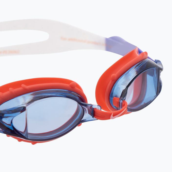 Детски очила за плуване Nike CHROME JUNIOR в бяло и червено NESSA188-633 4