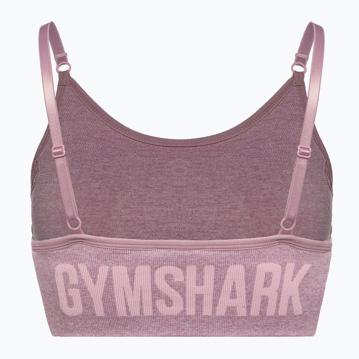 Gymshark Flex Strappy Спортен фитнес сутиен лилав 6