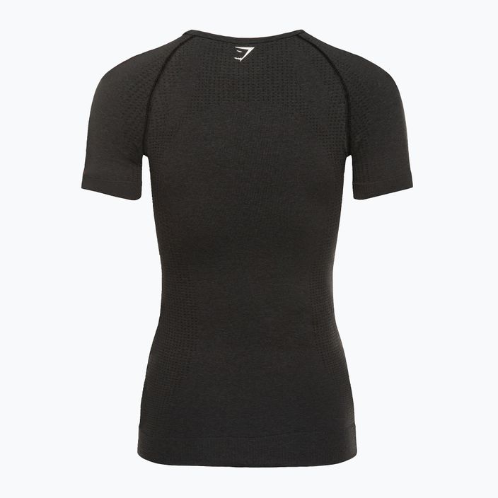 Дамска тренировъчна тениска Gymshark Vital Seamless black/marl 6