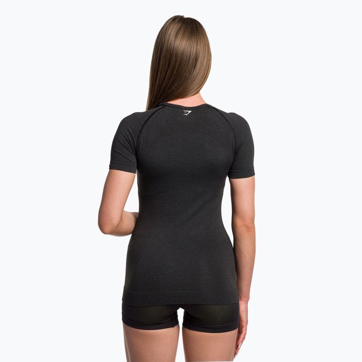 Дамска тренировъчна тениска Gymshark Vital Seamless black/marl 3