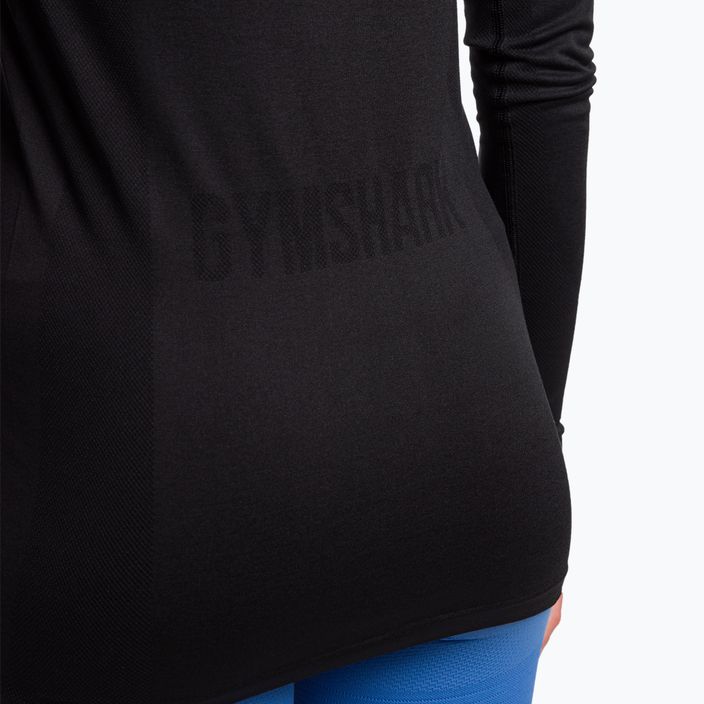 Дамски тренировъчен топ с дълъг ръкав Gymshark Flex Top black 5