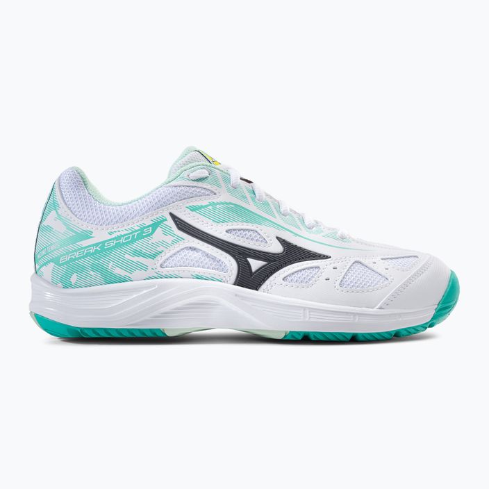 Дамски обувки за тенис Mizuno Break Shot 3 AC white and green 61GA212623 2