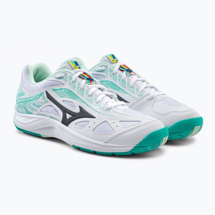 Дамски обувки за тенис Mizuno Break Shot 3 AC white and green 61GA212623 5