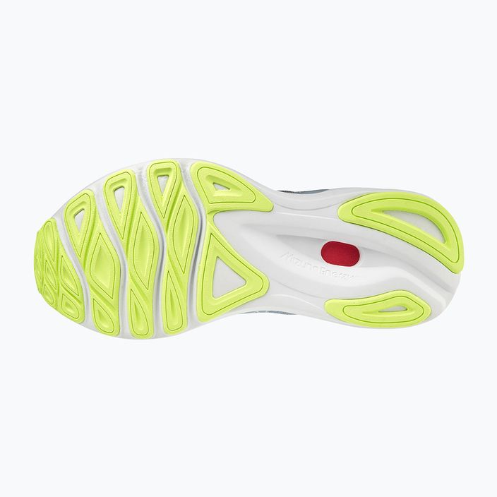 Дамски обувки за бягане Mizuno Skyrise 3 white/ white/ neo lime 4