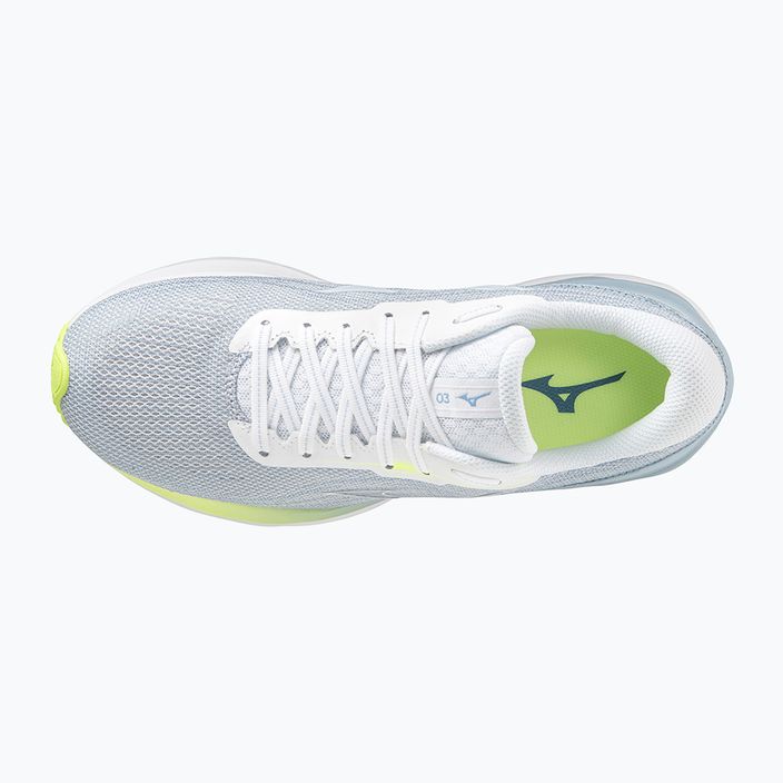 Дамски обувки за бягане Mizuno Skyrise 3 white/ white/ neo lime 5